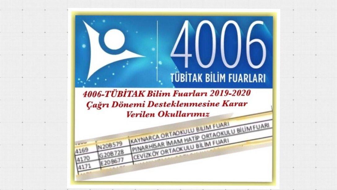 İlçemizden 4006-Tübitak Bilim Fuarları Başarısı